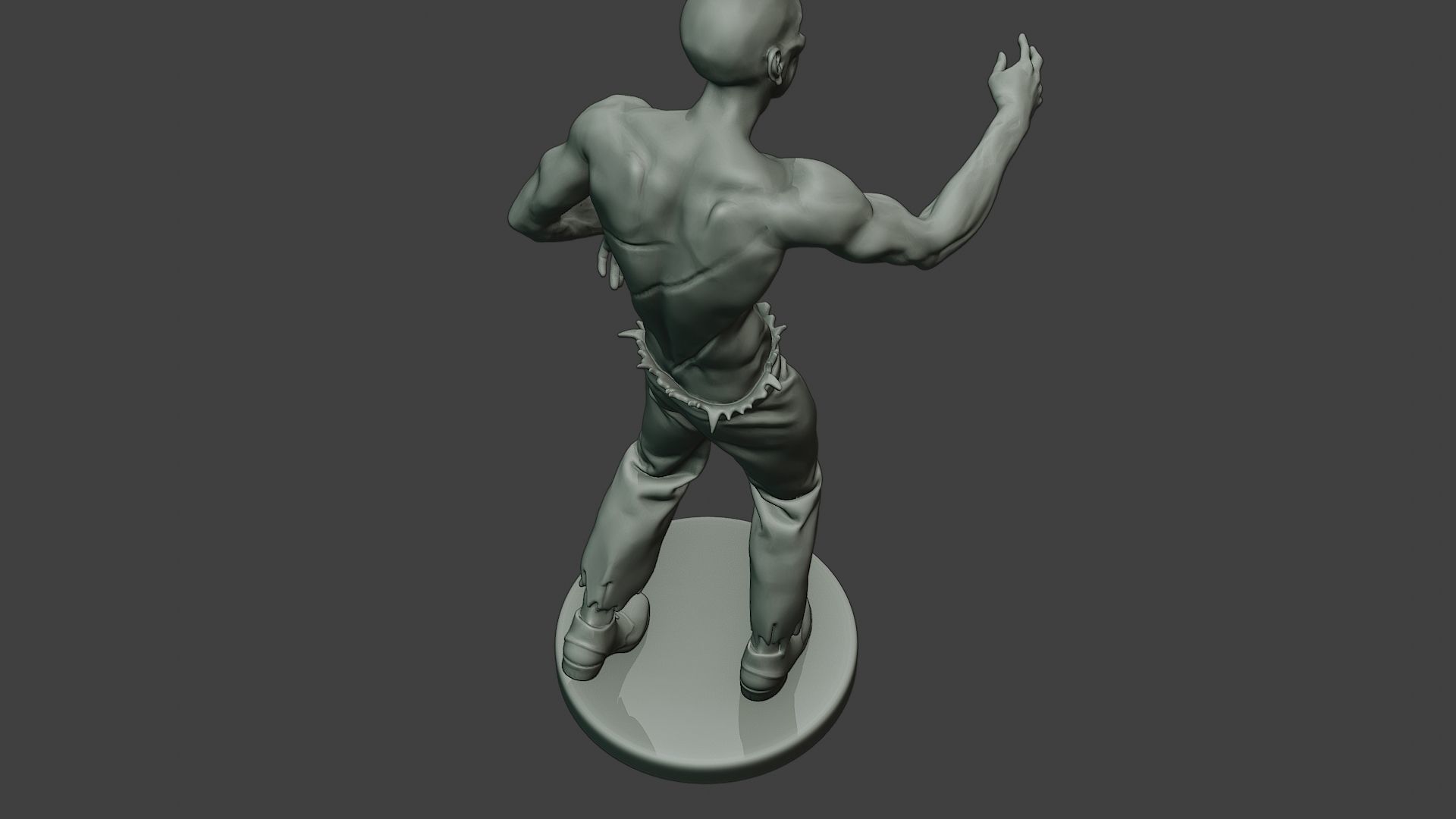 Casual Zombie Male CZ1 0001 3D print model_22