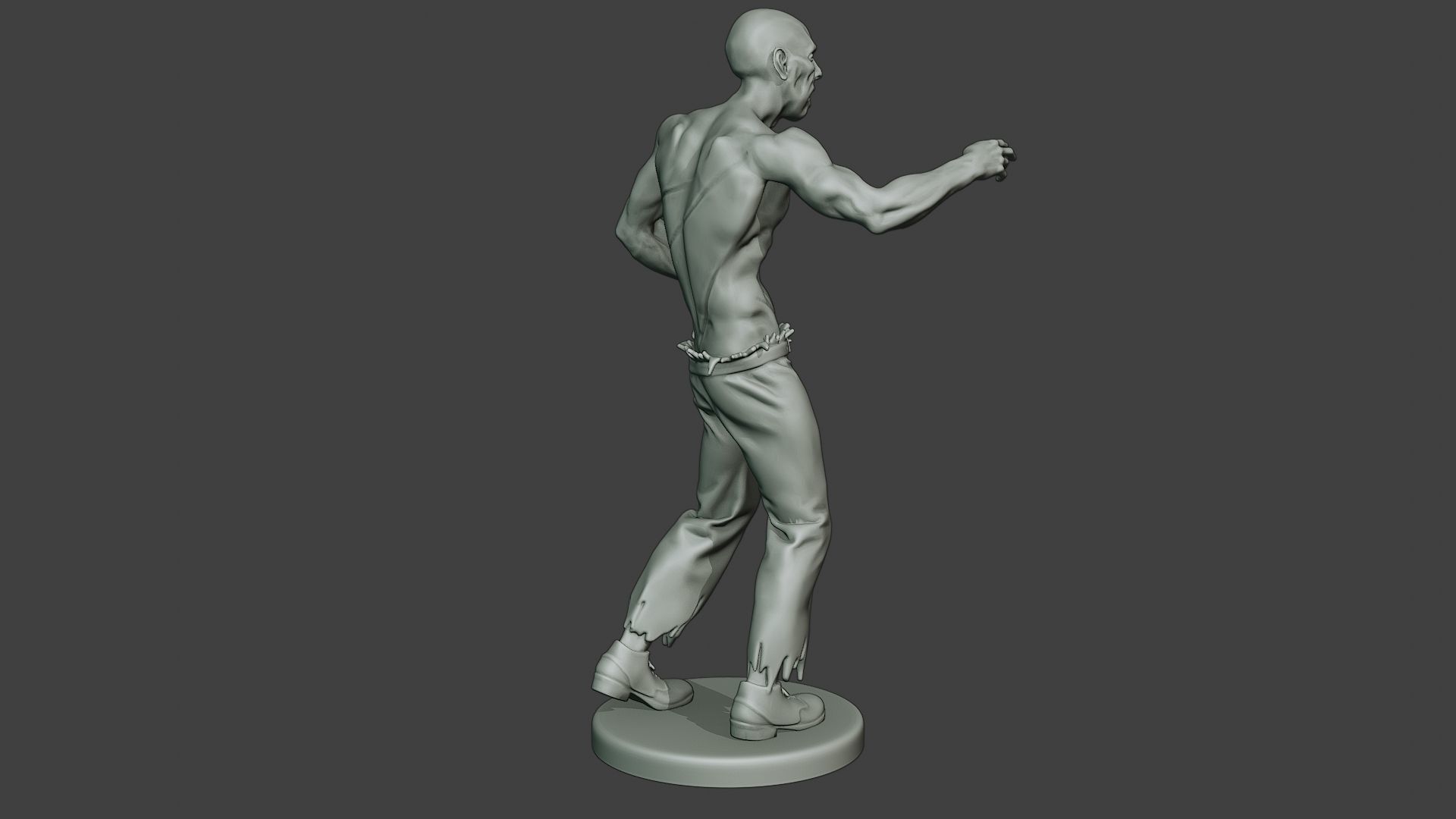 Casual Zombie Male CZ1 0001 3D print model_8