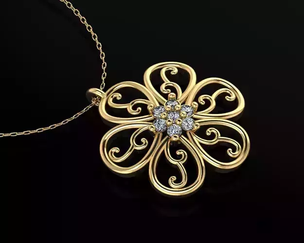 Pendant P098 3D Print Model