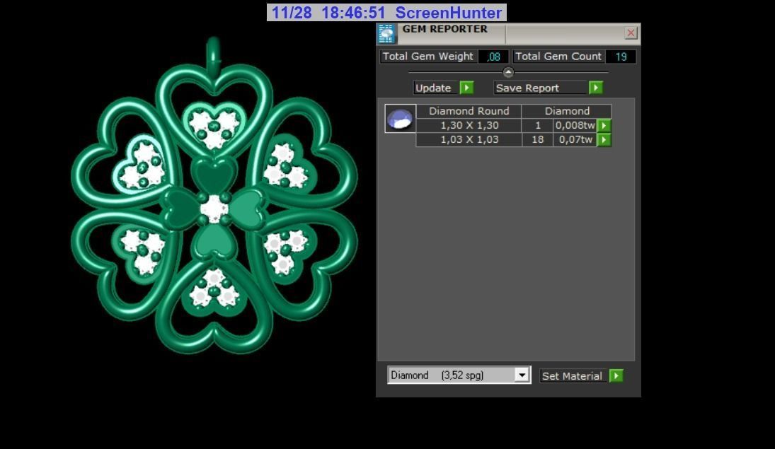 Pendant P099 3D Print Model 3D print model_3