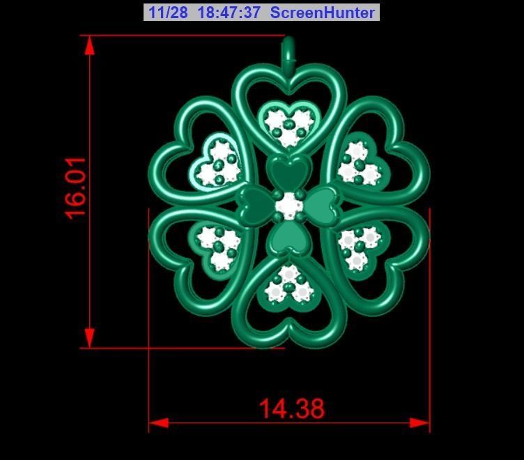 Pendant P099 3D Print Model 3D print model_4