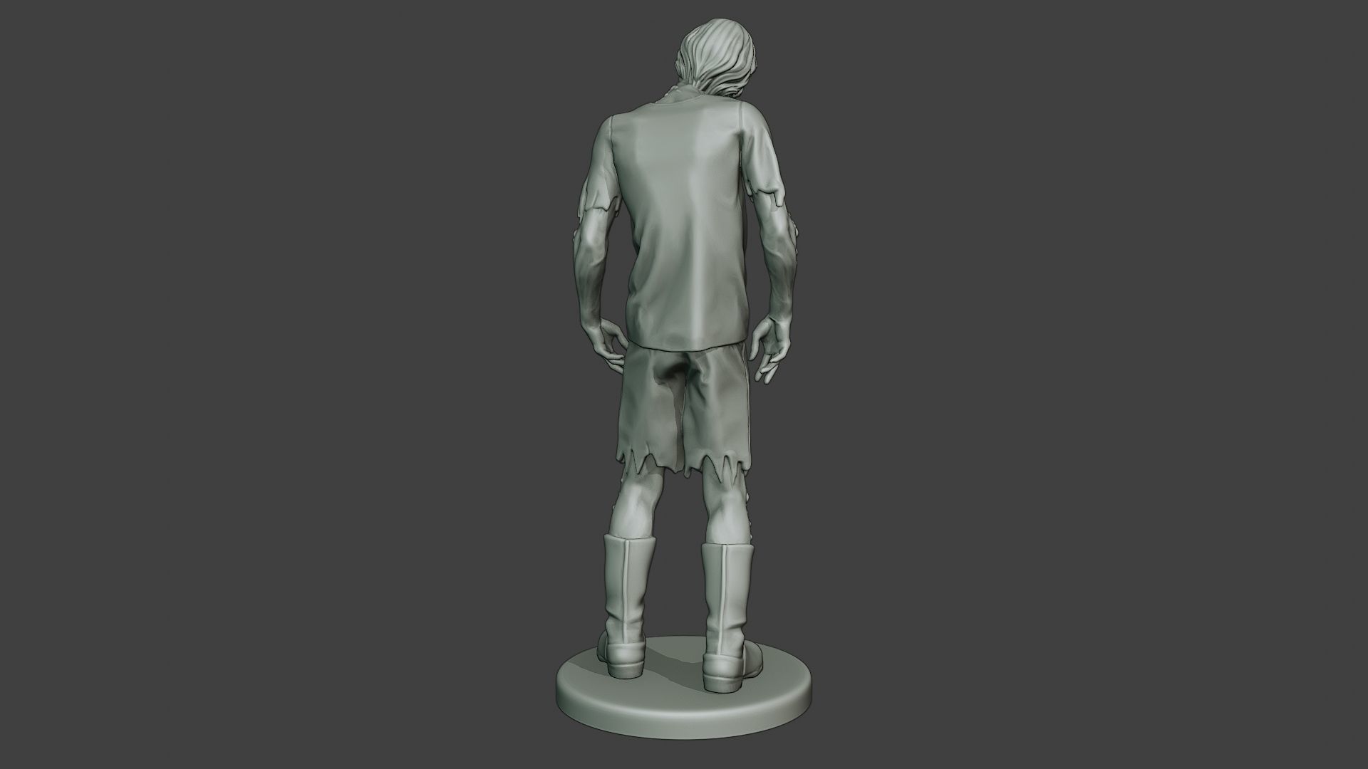 Casual Zombie Male CZ1 0002 3D print model_6