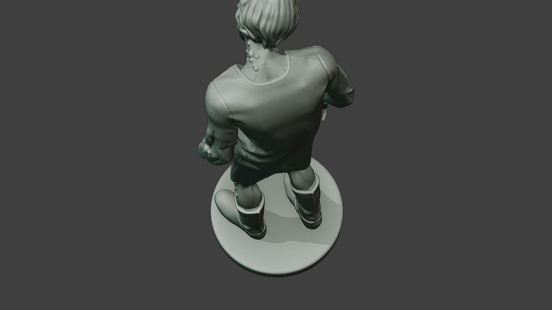 Casual Zombie Male CZ1 0002 3D print model_16