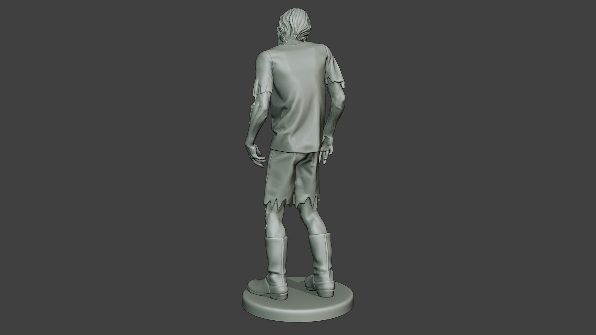 Casual Zombie Male CZ1 0002 3D print model_5