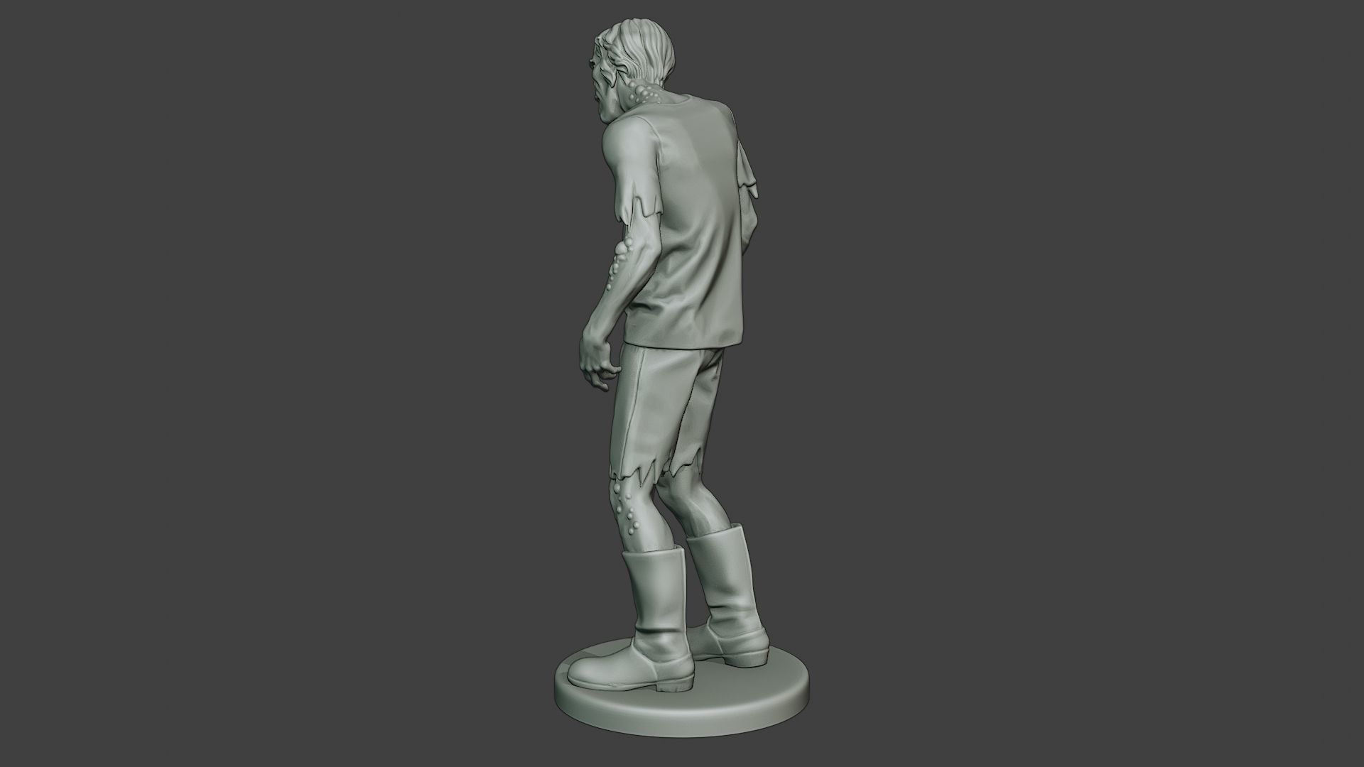 Casual Zombie Male CZ1 0002 3D print model_4