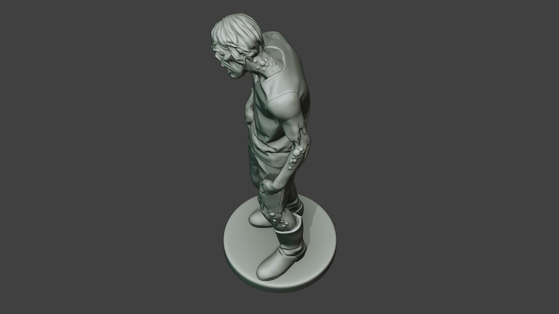 Casual Zombie Male CZ1 0002 3D print model_15