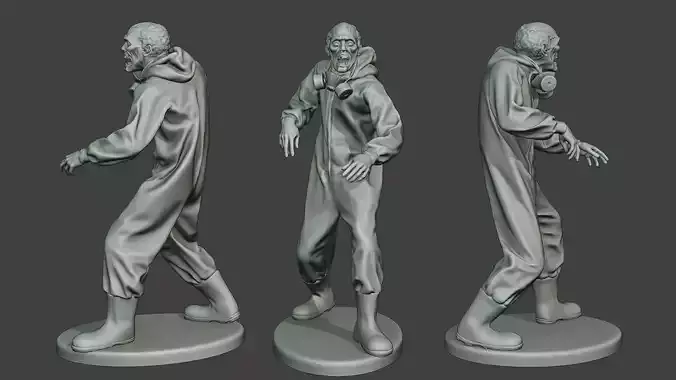 Casual Zombie Male CZ1 0003 3D print model