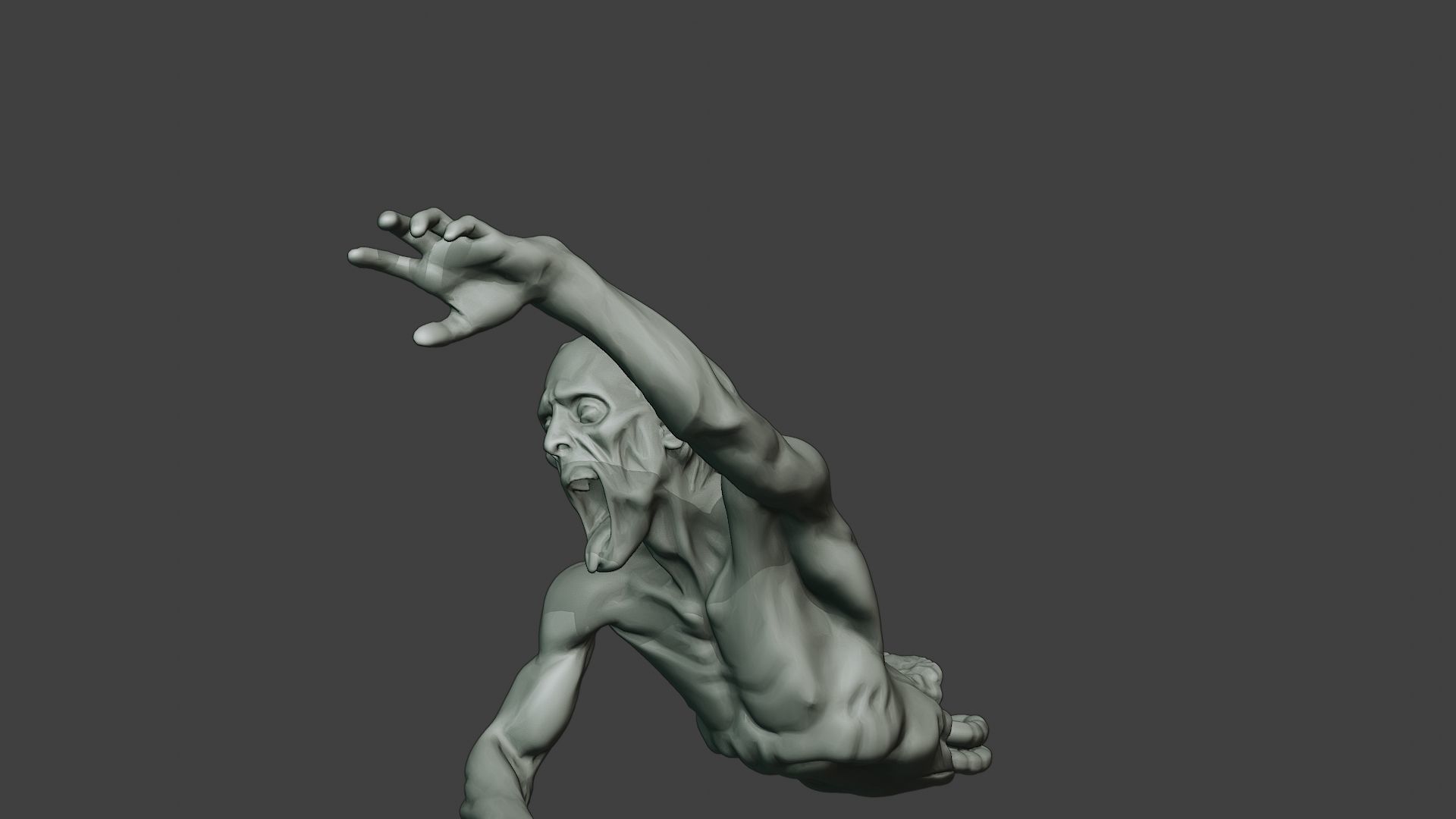 Casual Zombie Male CZ1 0004 3D print model_27