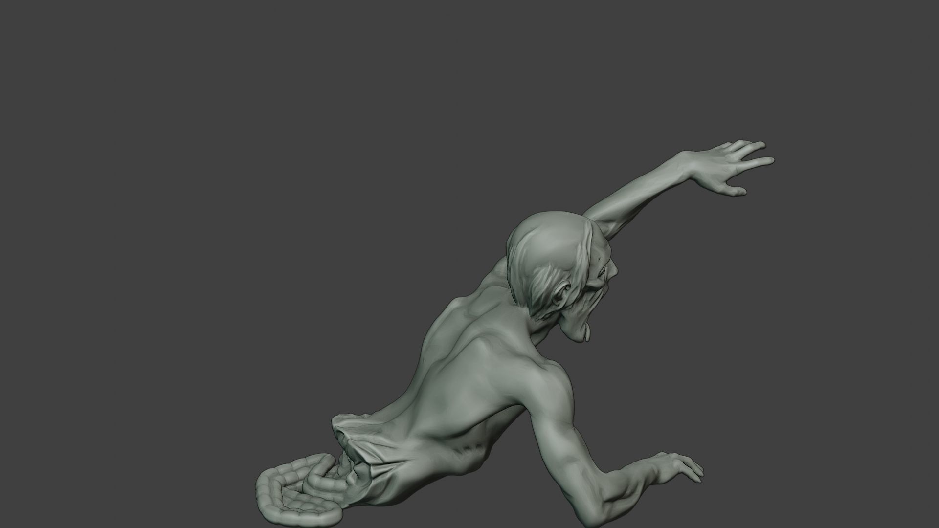 Casual Zombie Male CZ1 0004 3D print model_31