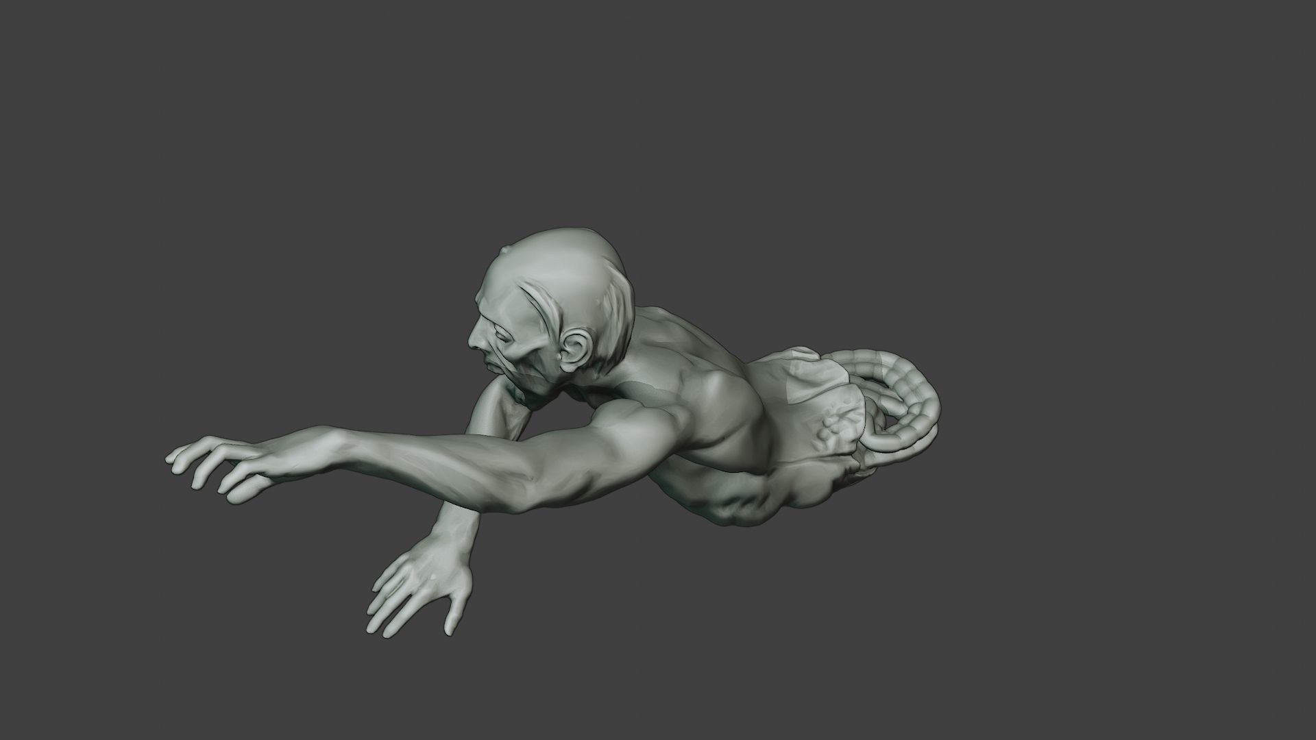 Casual Zombie Male CZ1 0004 3D print model_15