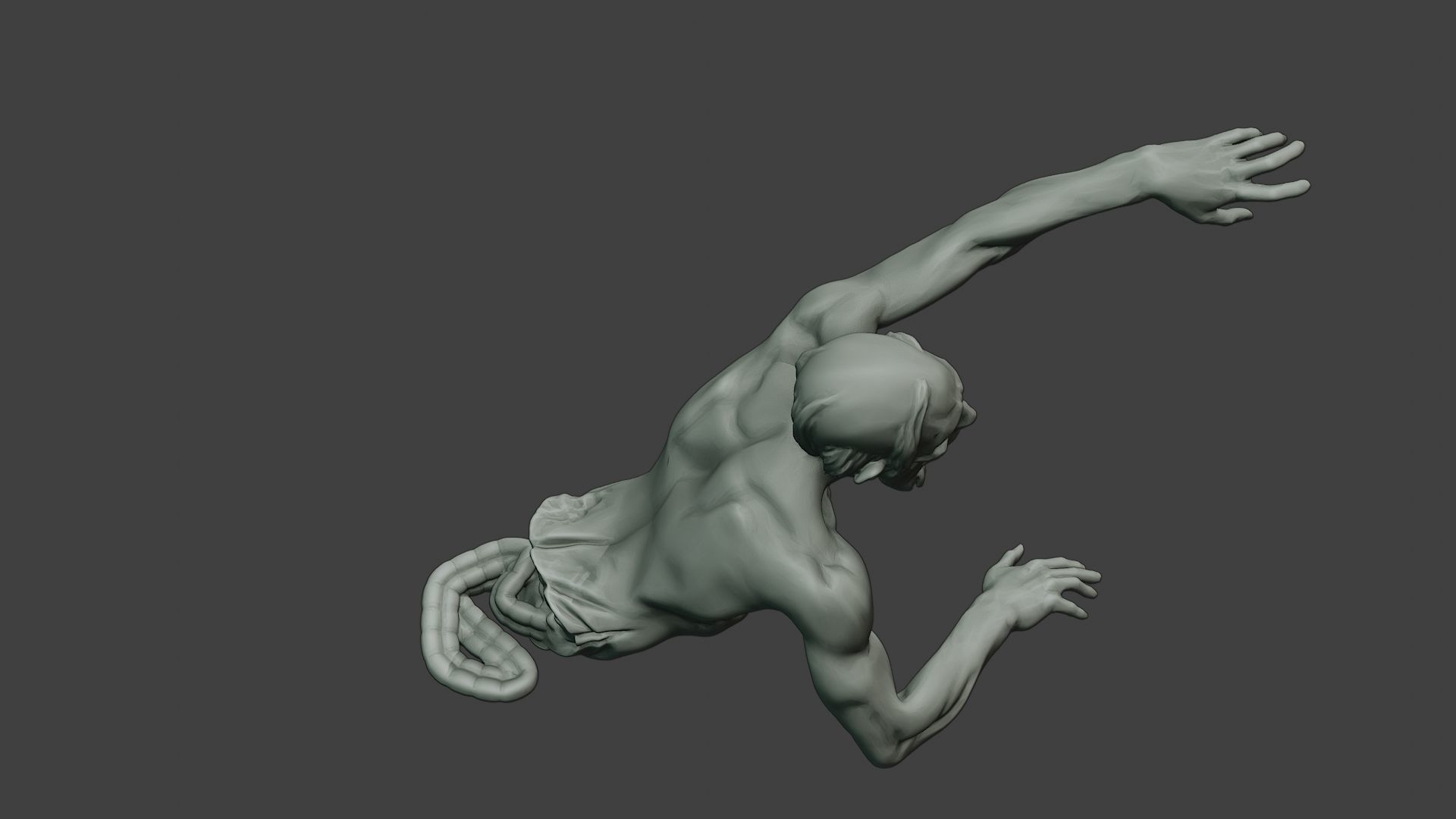 Casual Zombie Male CZ1 0004 3D print model_23