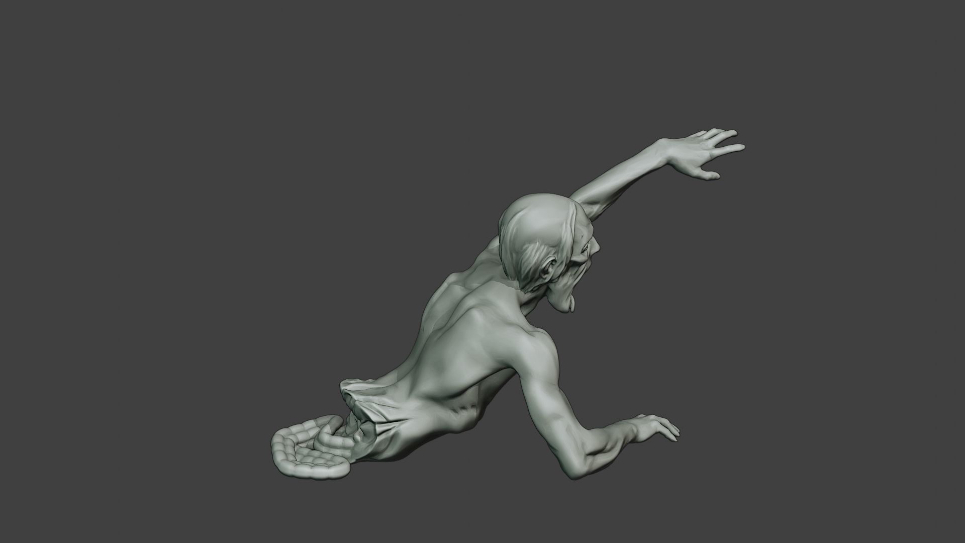 Casual Zombie Male CZ1 0004 3D print model_8