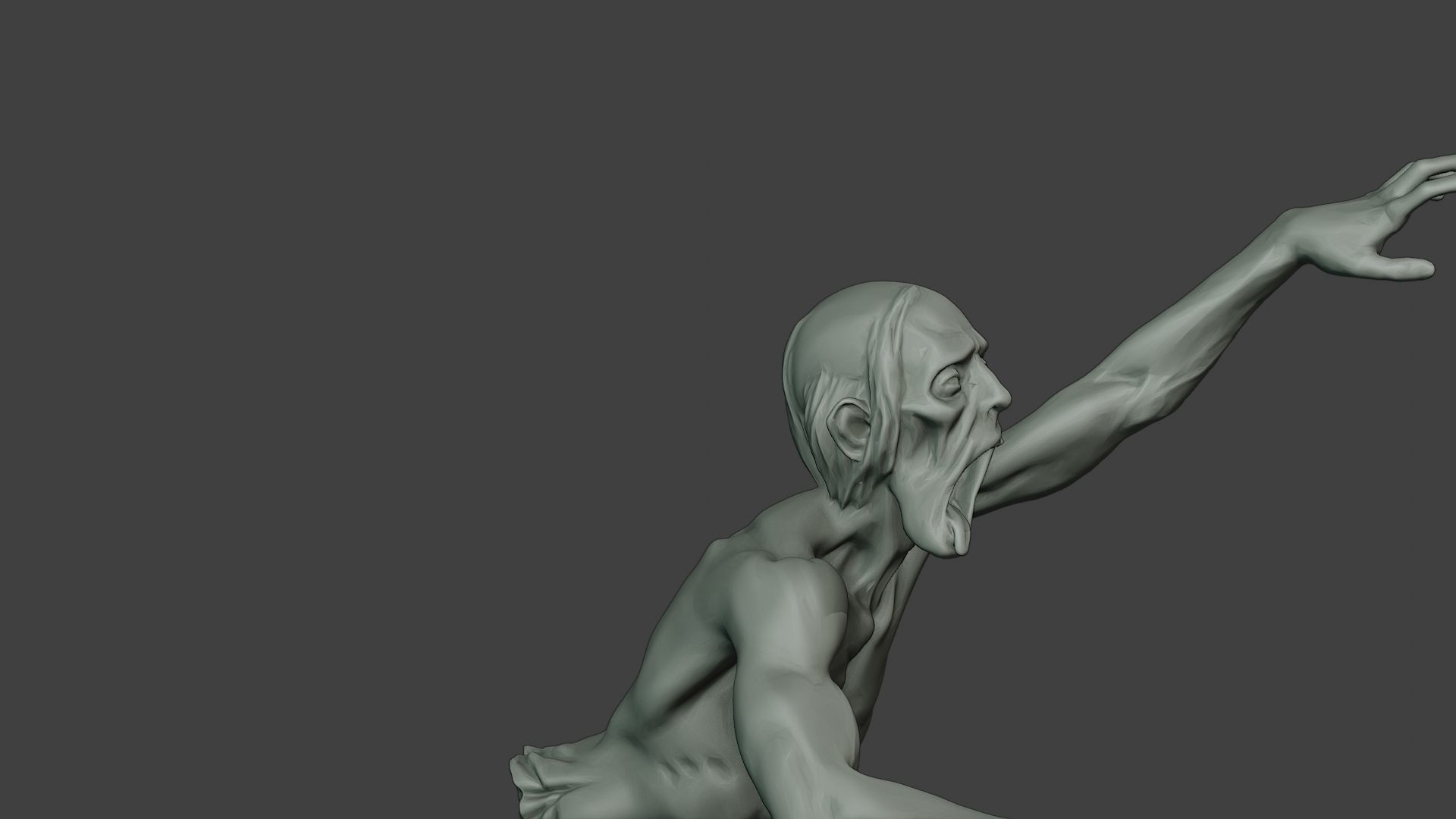 Casual Zombie Male CZ1 0004 3D print model_29