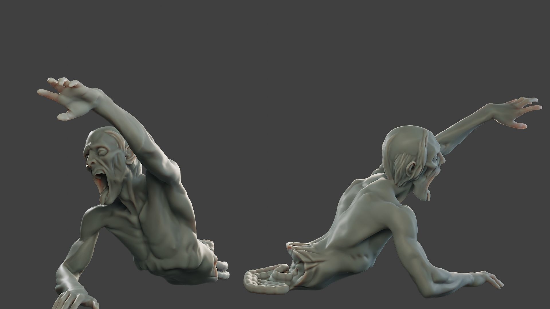 Casual Zombie Male CZ1 0004 3D print model_1