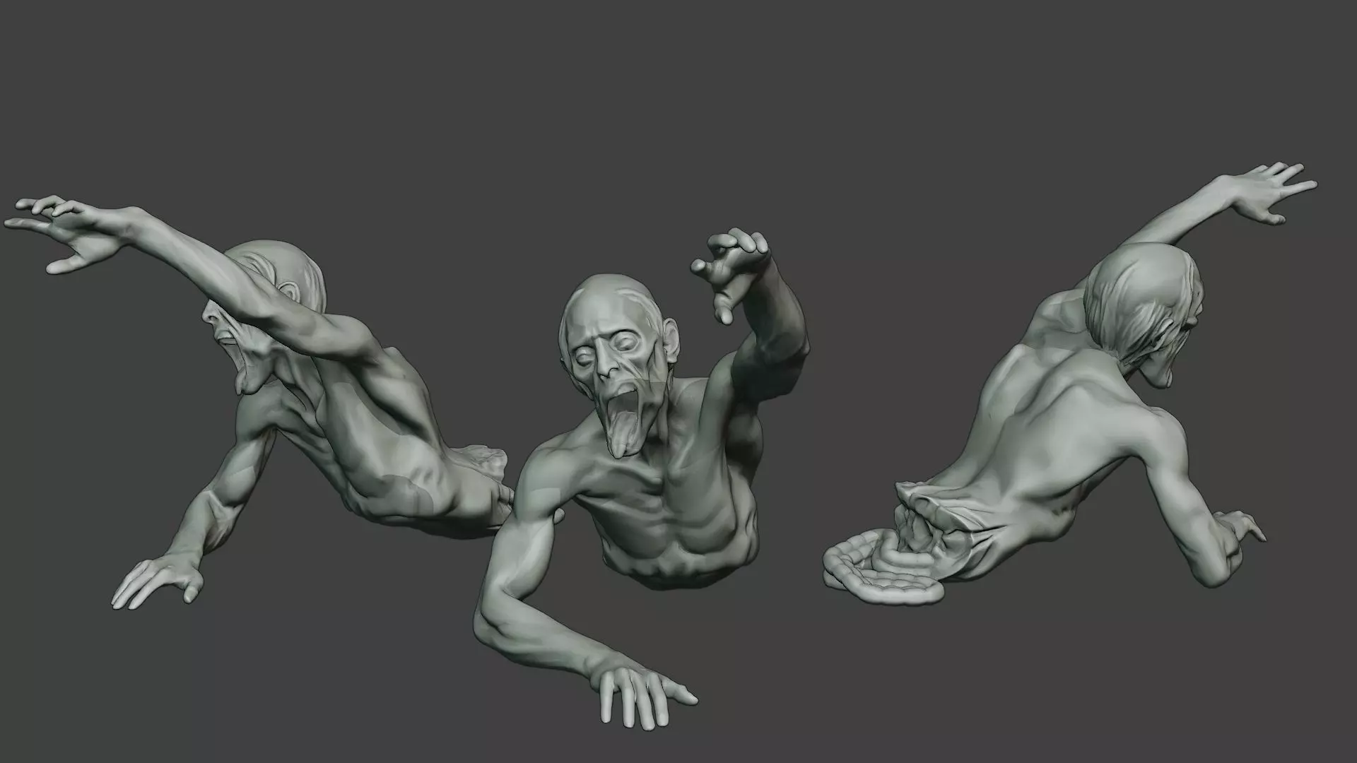 Casual Zombie Male CZ1 0004 3D print model_0