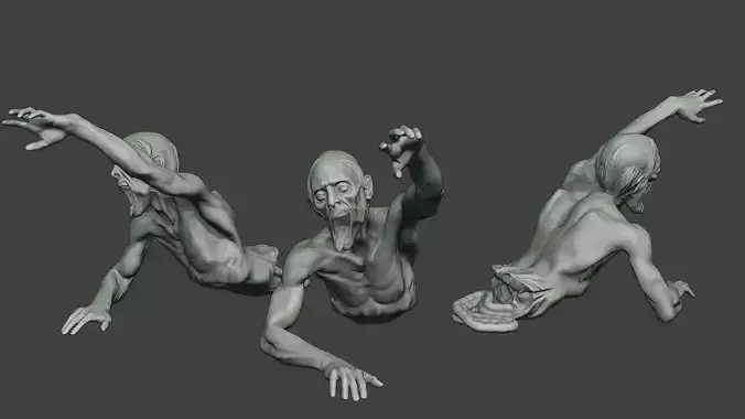 Casual Zombie Male CZ1 0004 3D print model