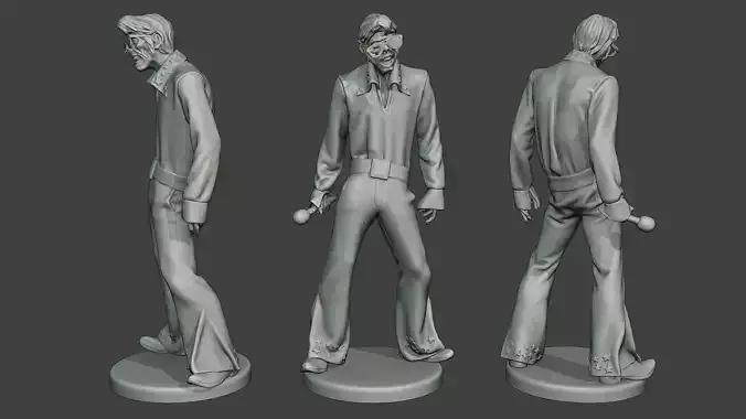 Elvis Presley Zombie EPZ1 0001 3D print model