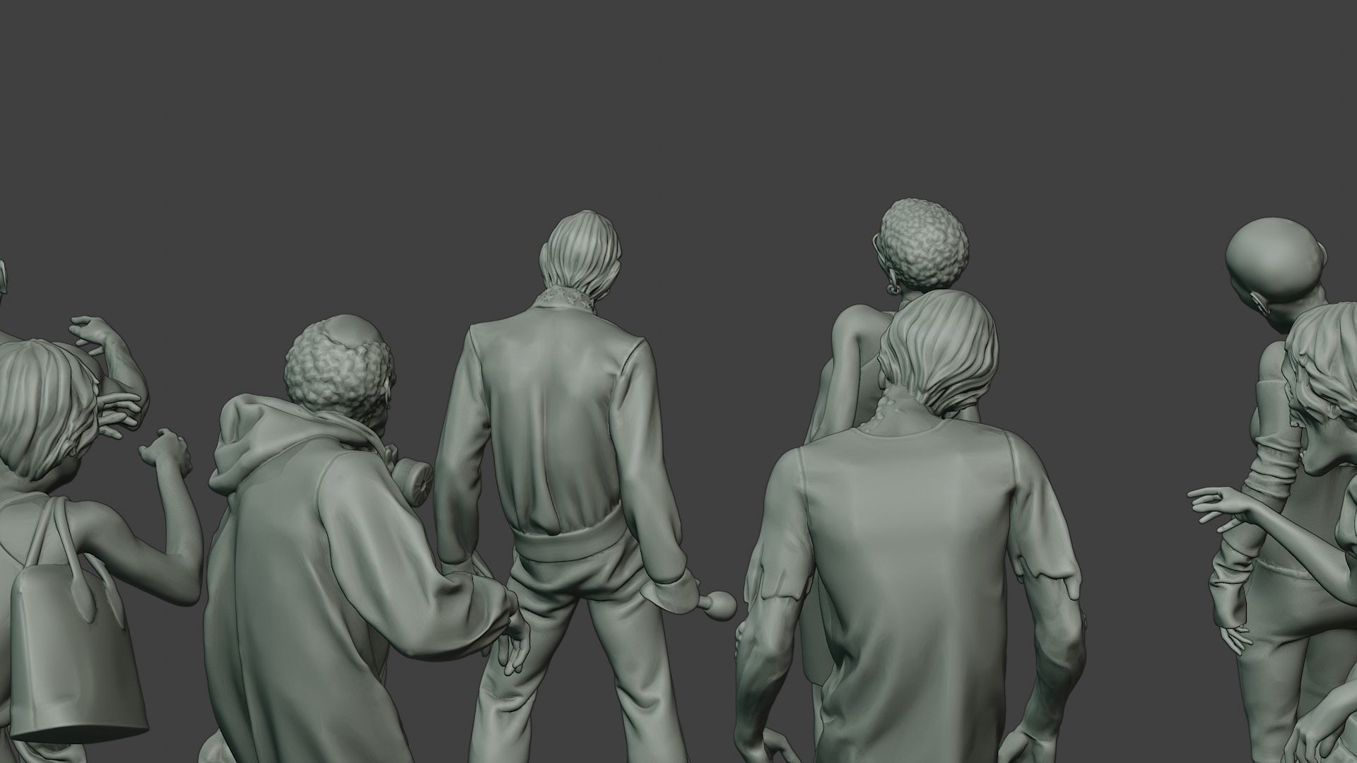 Casual Zombie CZ Pack1 3D Model Collection_20