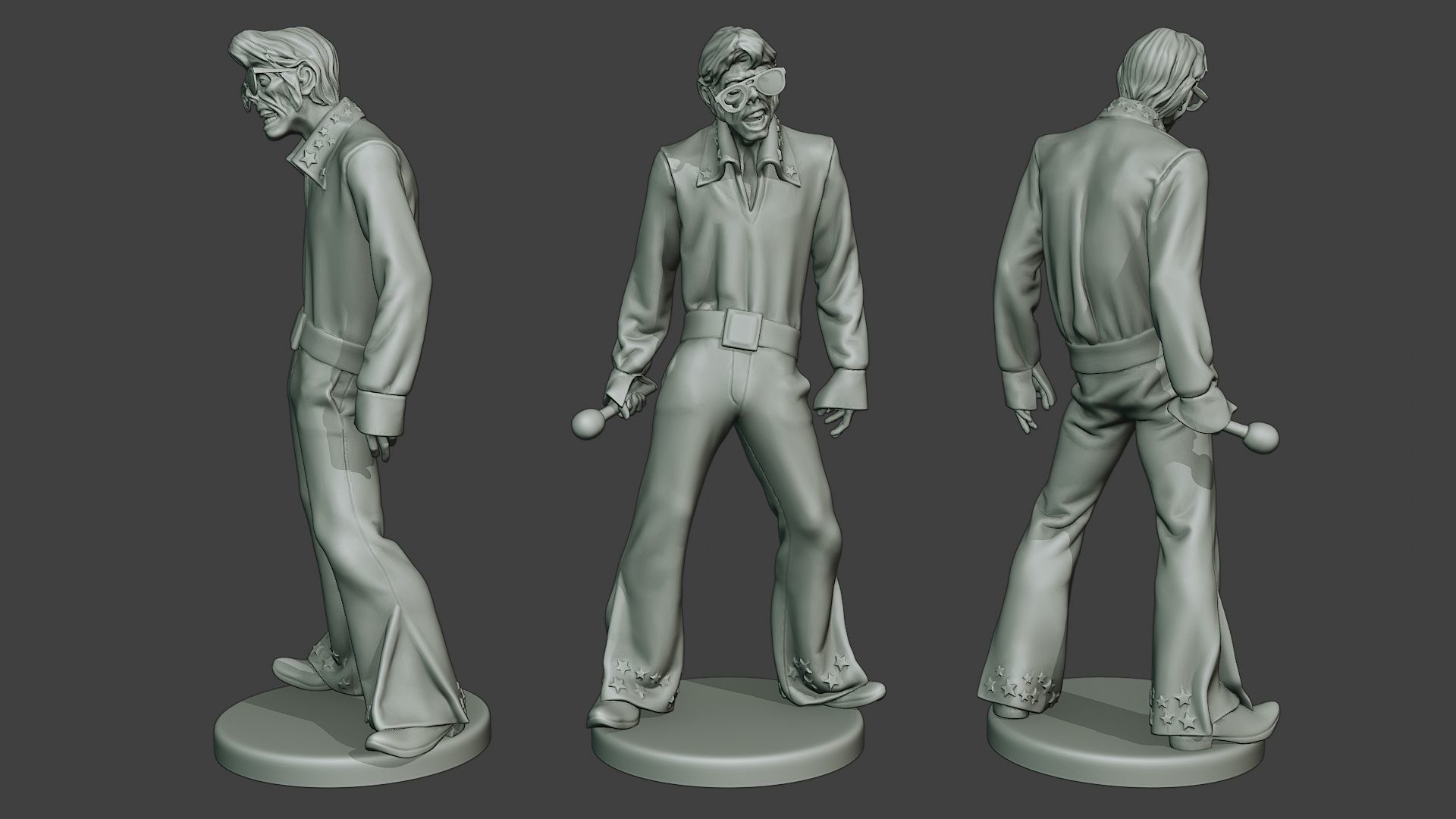 Casual Zombie CZ Pack1 3D Model Collection_2