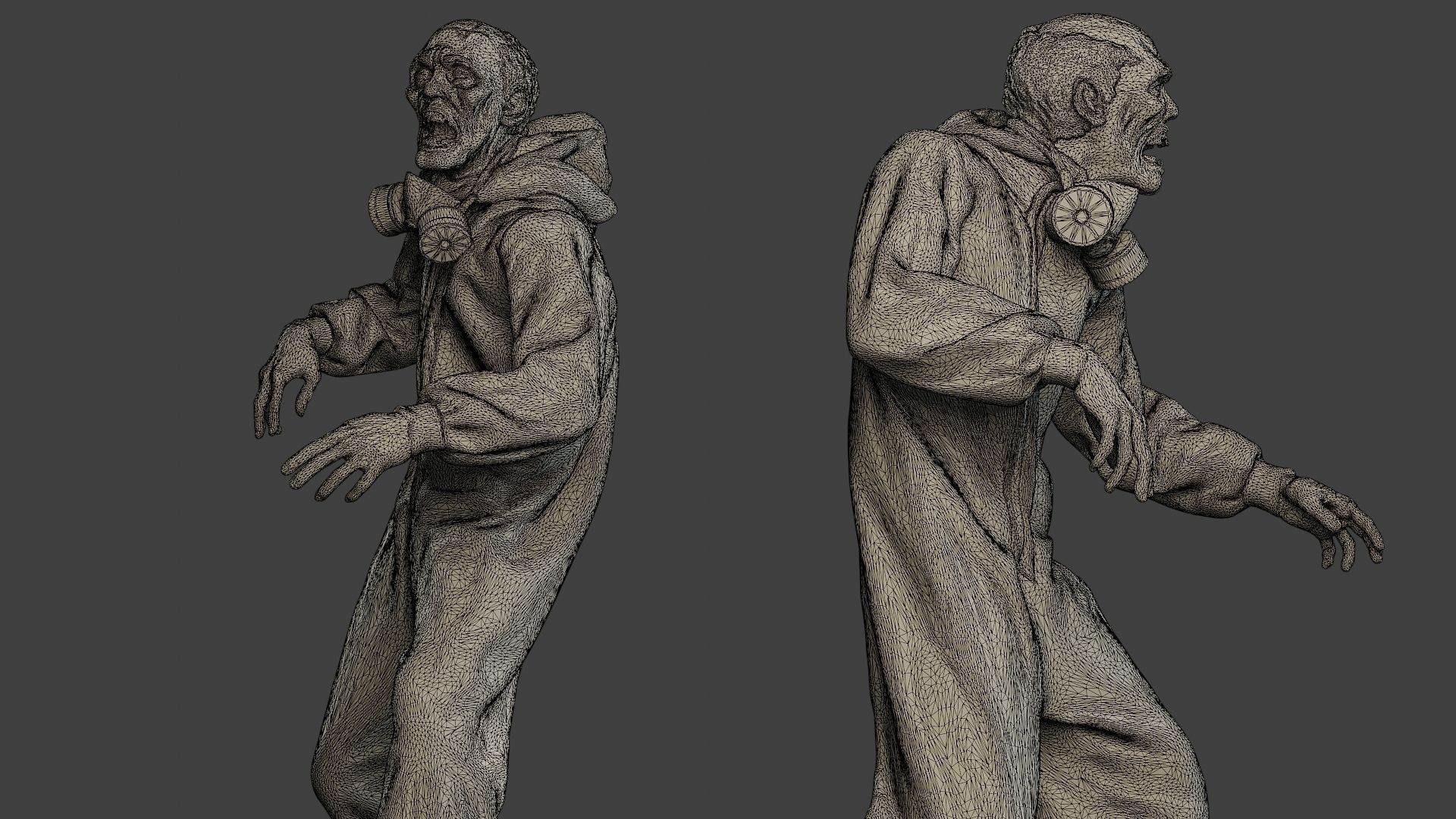 Casual Zombie CZ Pack1 3D Model Collection_24