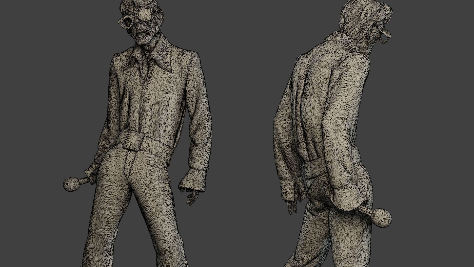 Casual Zombie CZ Pack1 3D Model Collection_29