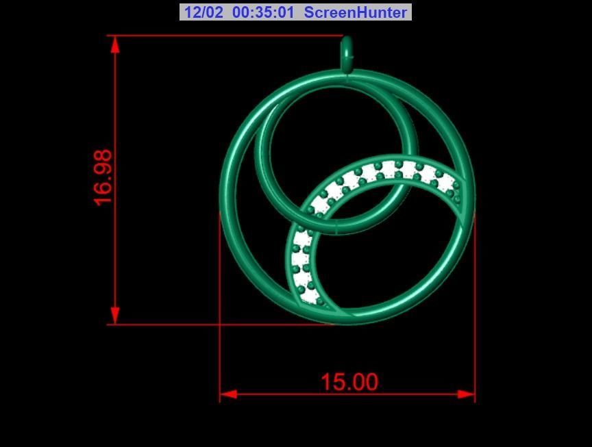 Pendant P119 3D Print Model 3D print model_4