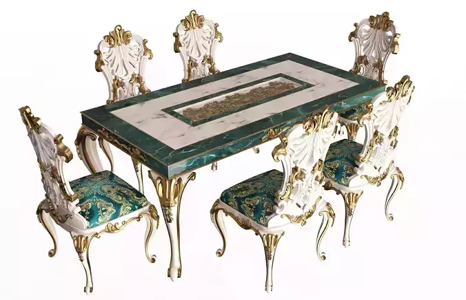 Classic Dinning Table and Chairs