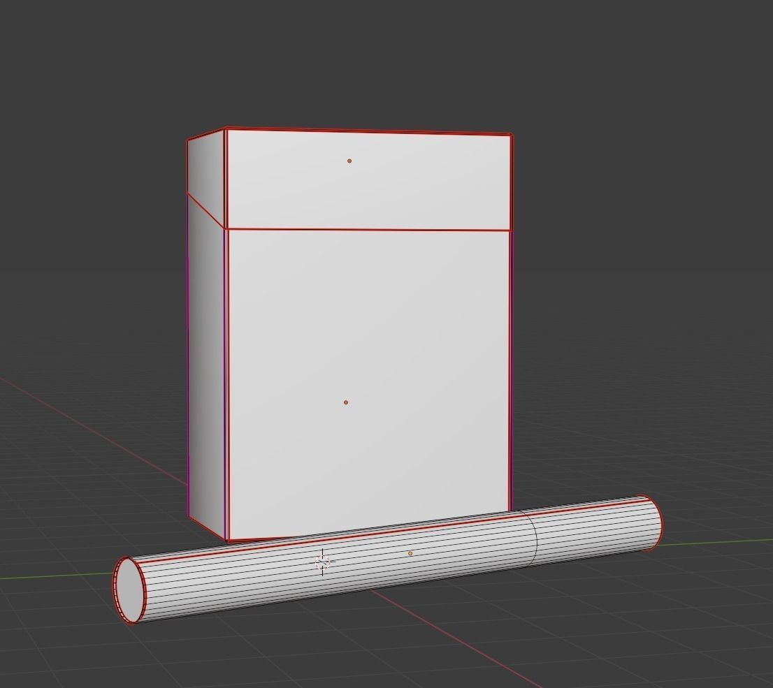 Rigged pack of cigarettes with cigarette Low-poly 3D model_6
