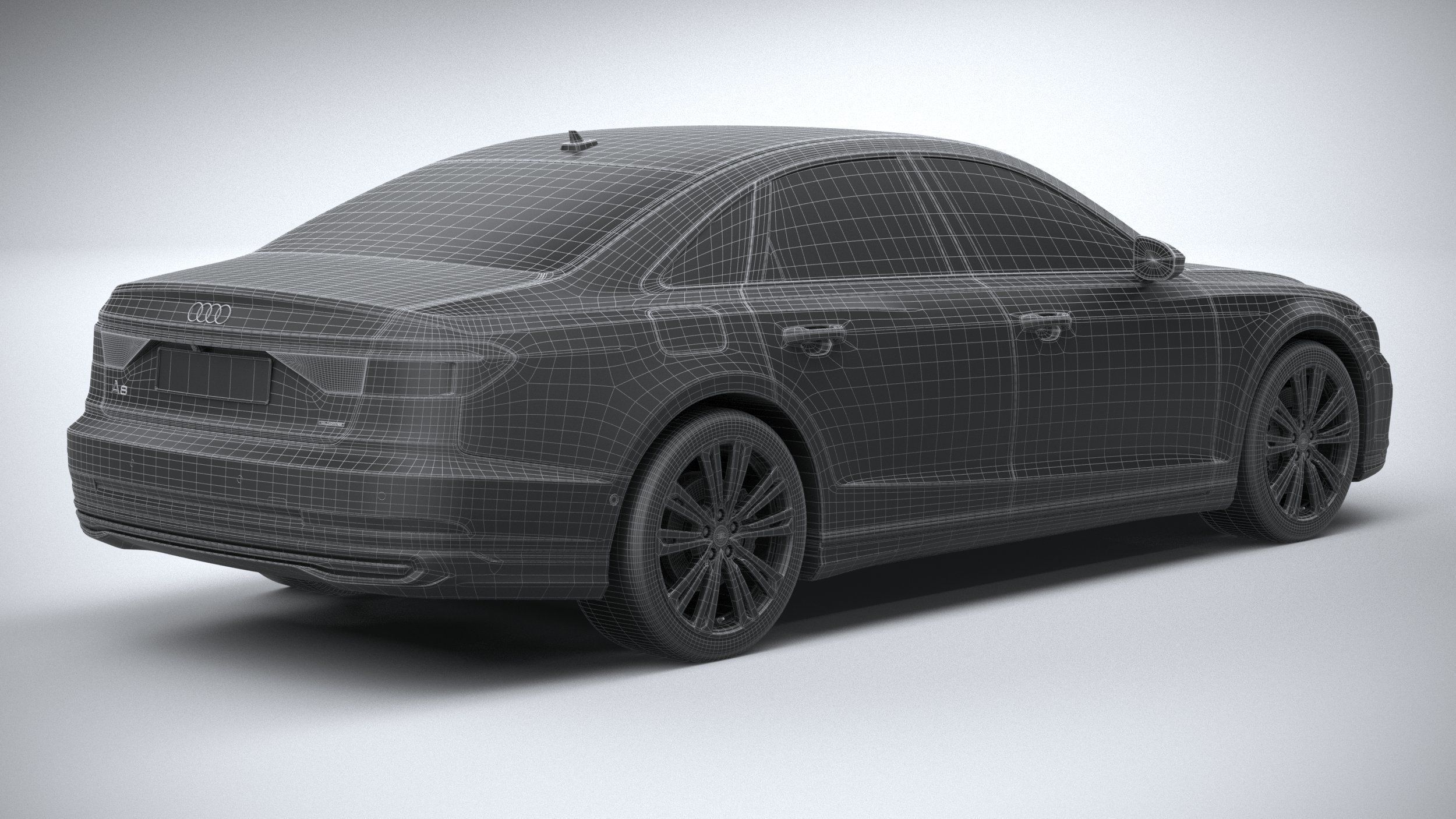 Audi A8 2022 3D model_29