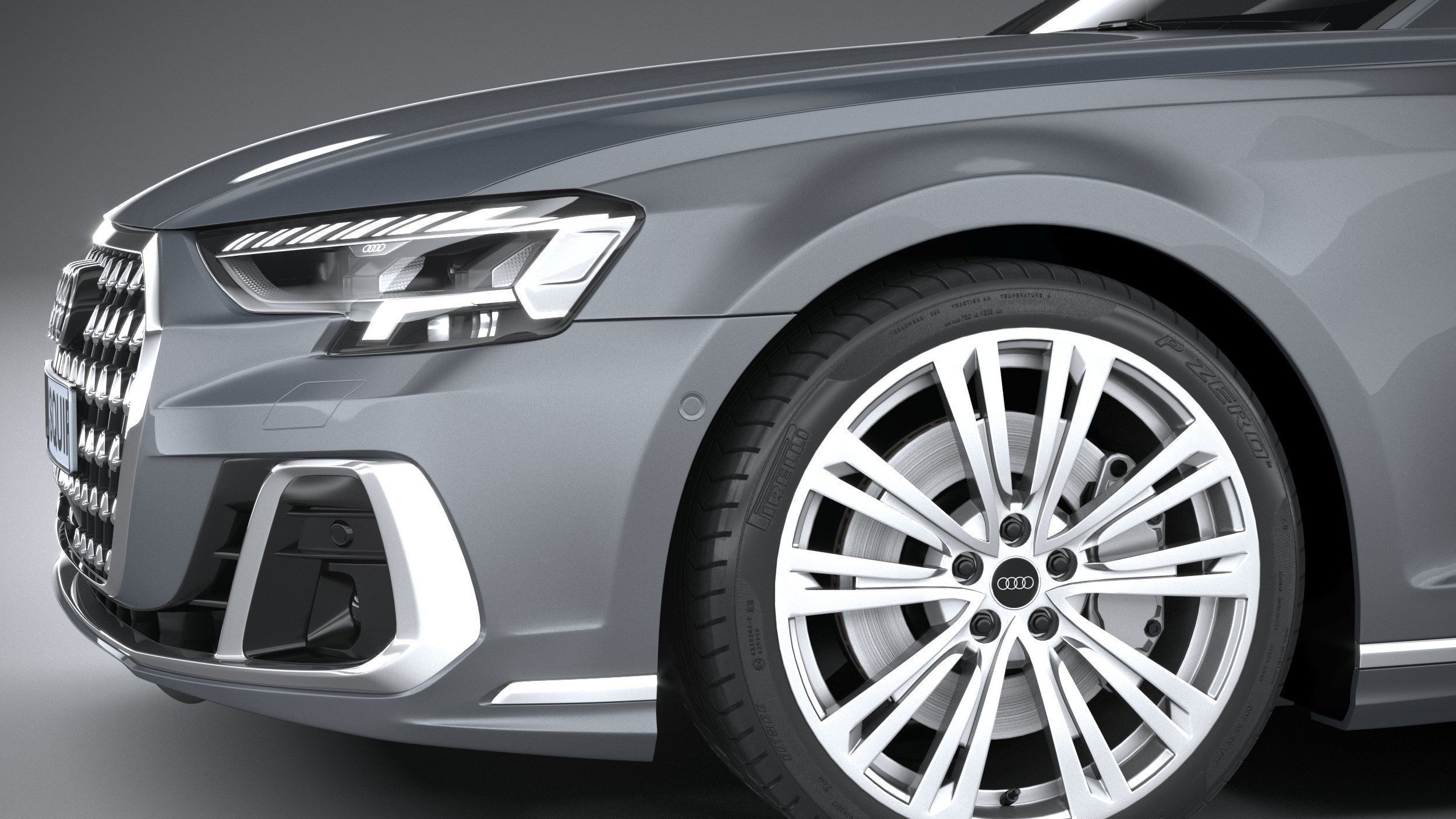 Audi A8 2022 3D model_3