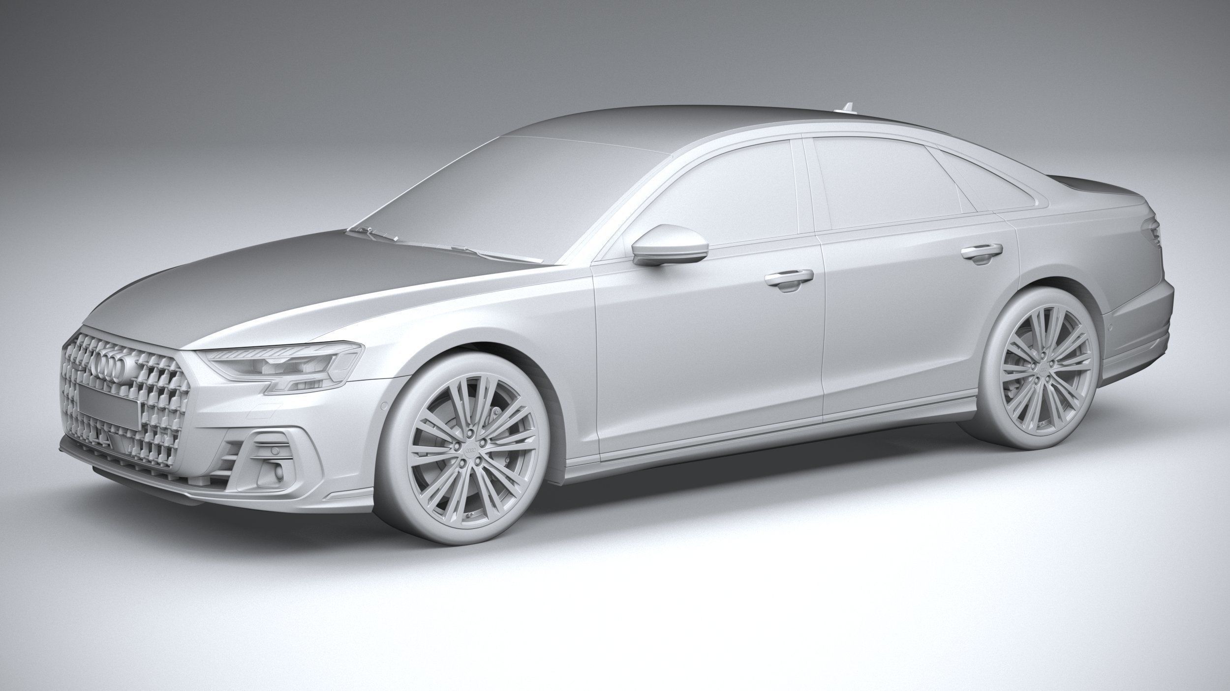 Audi A8 2022 3D model_19