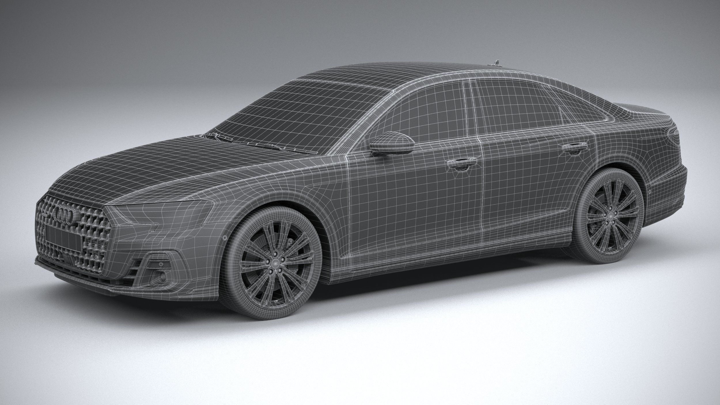 Audi A8 2022 3D model_28