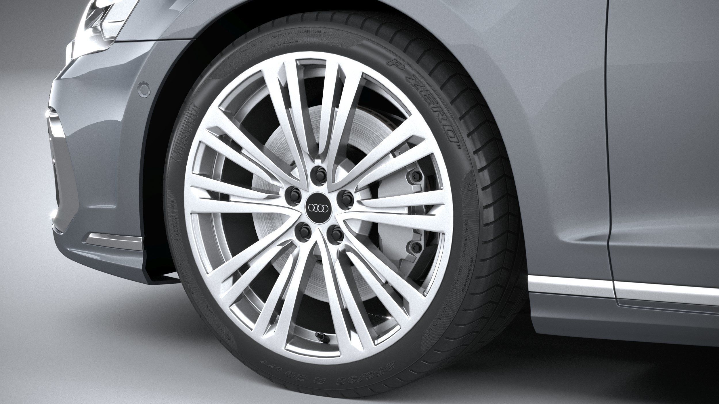 Audi A8 2022 3D model_16