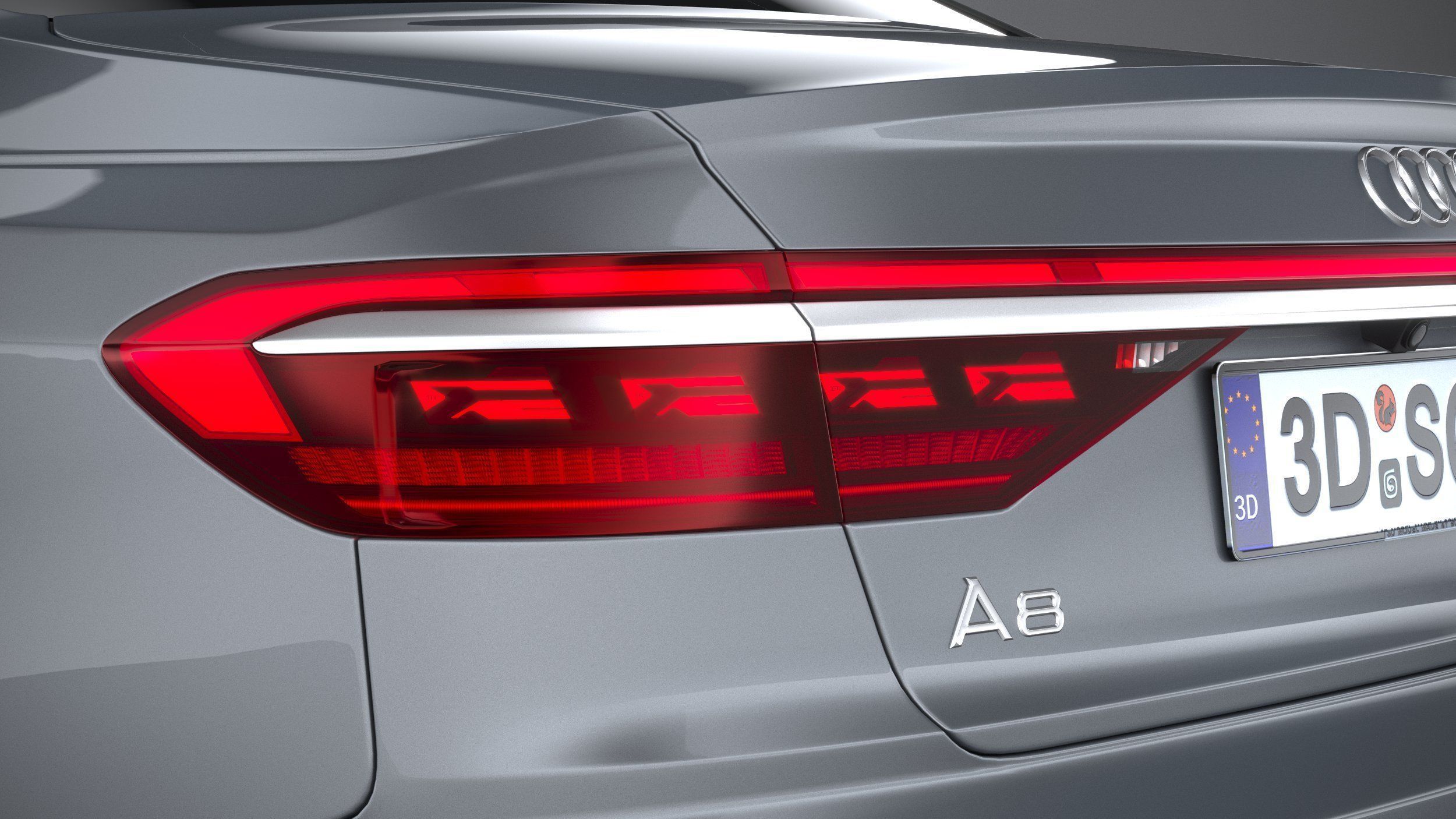 Audi A8 2022 3D model_15
