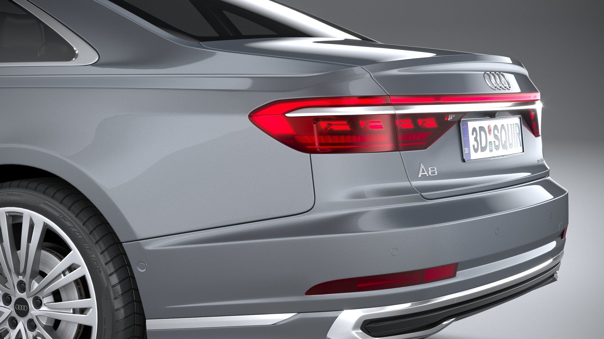 Audi A8 2022 3D model_6