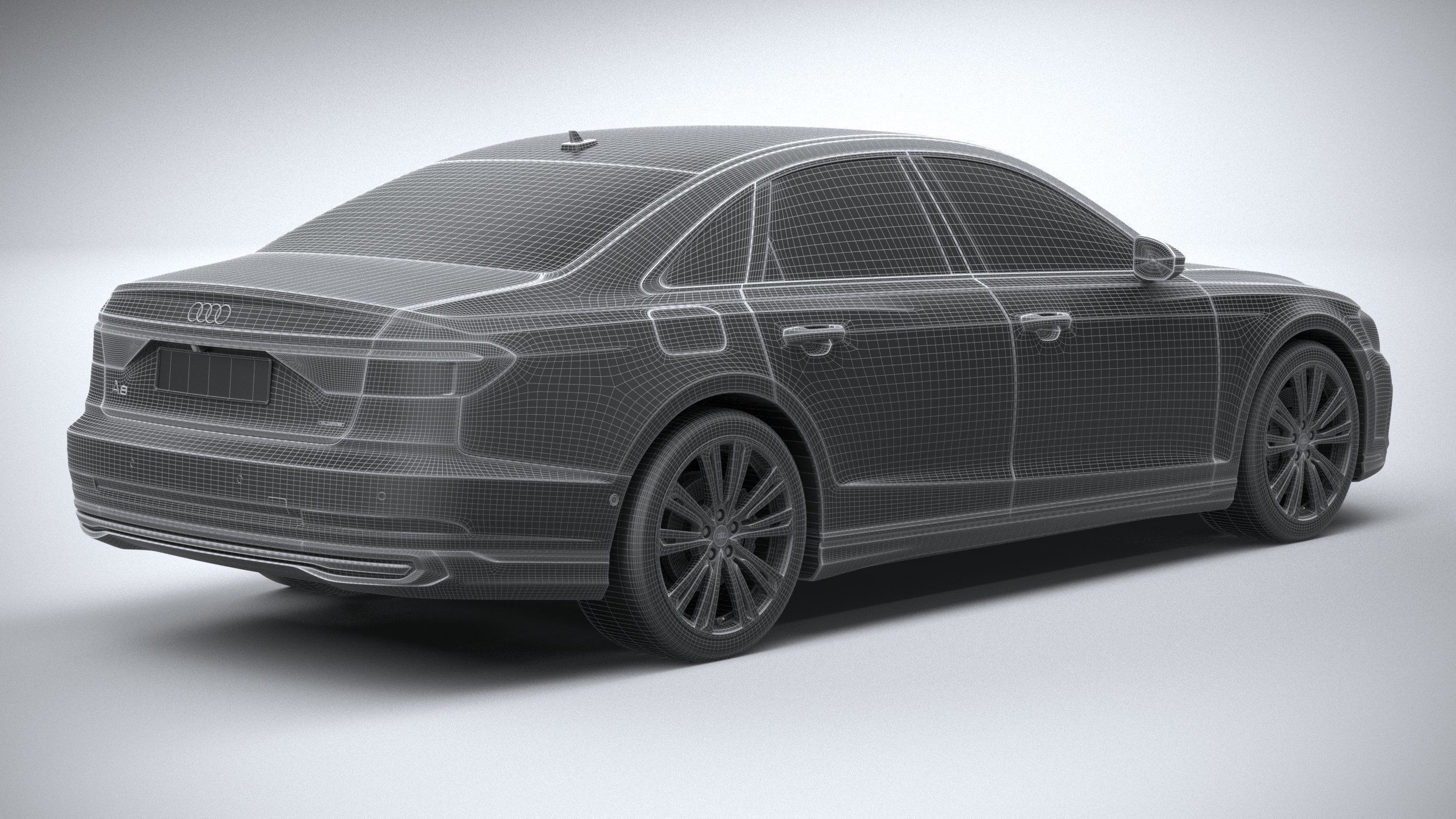 Audi A8 2022 3D model_27