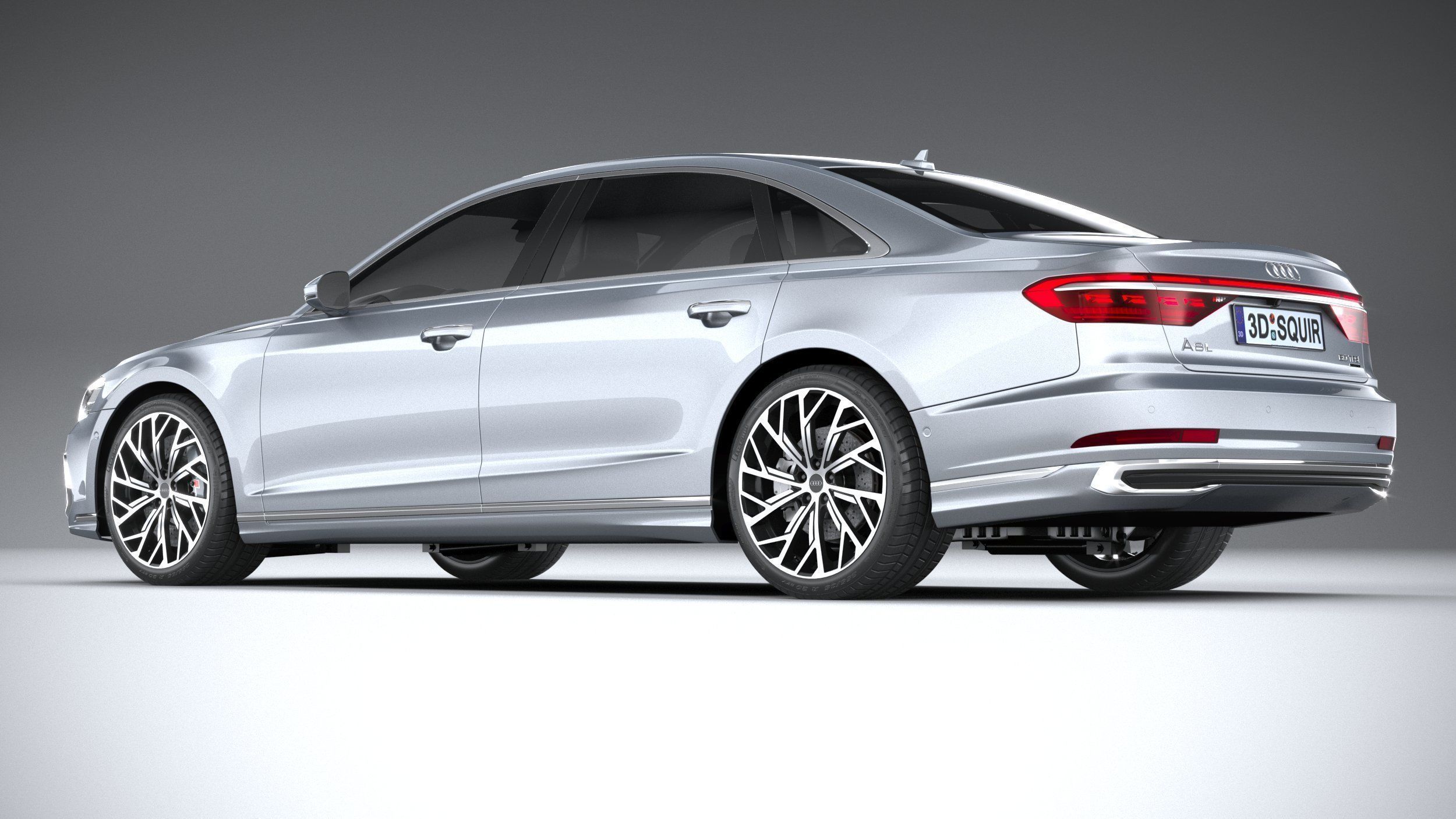 Audi A8L 2022 3D model_5