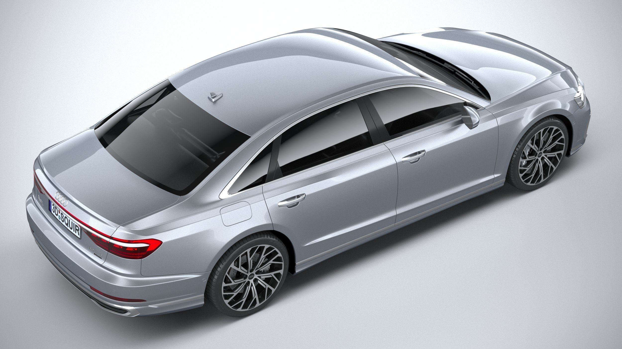 Audi A8L 2022 3D model_10