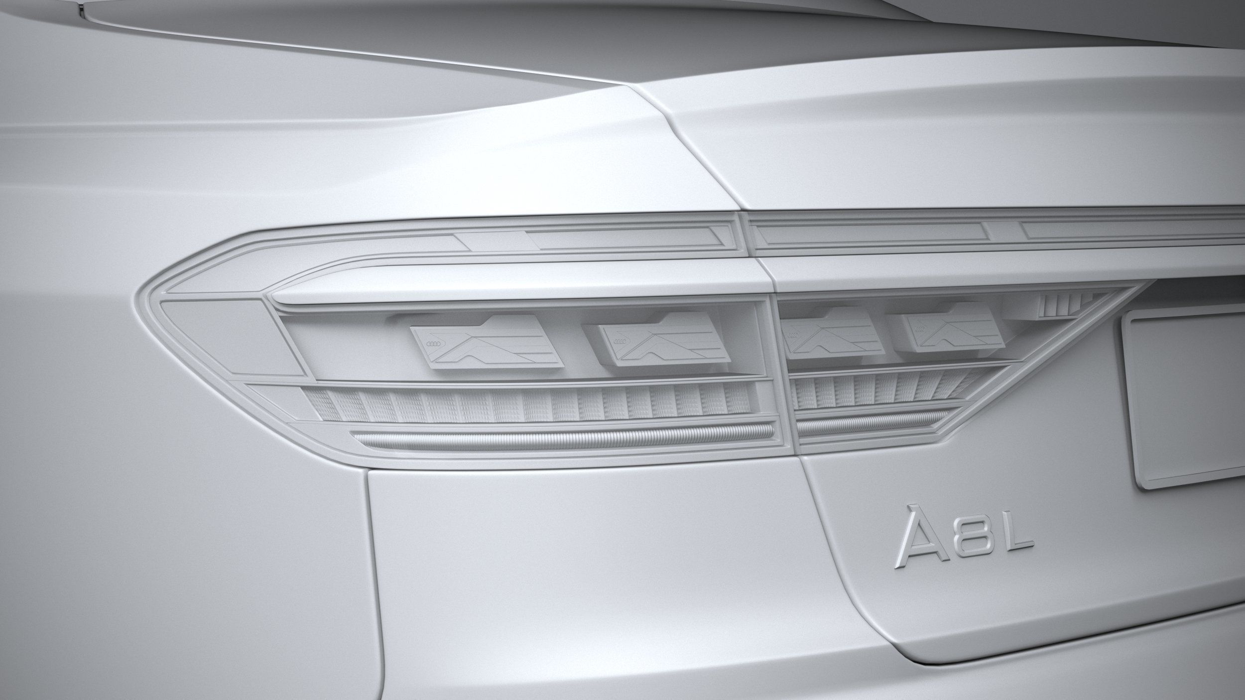 Audi A8L 2022 3D model_24