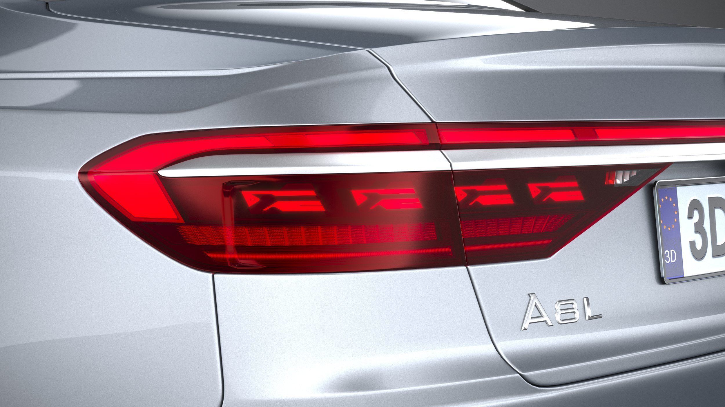 Audi A8L 2022 3D model_15