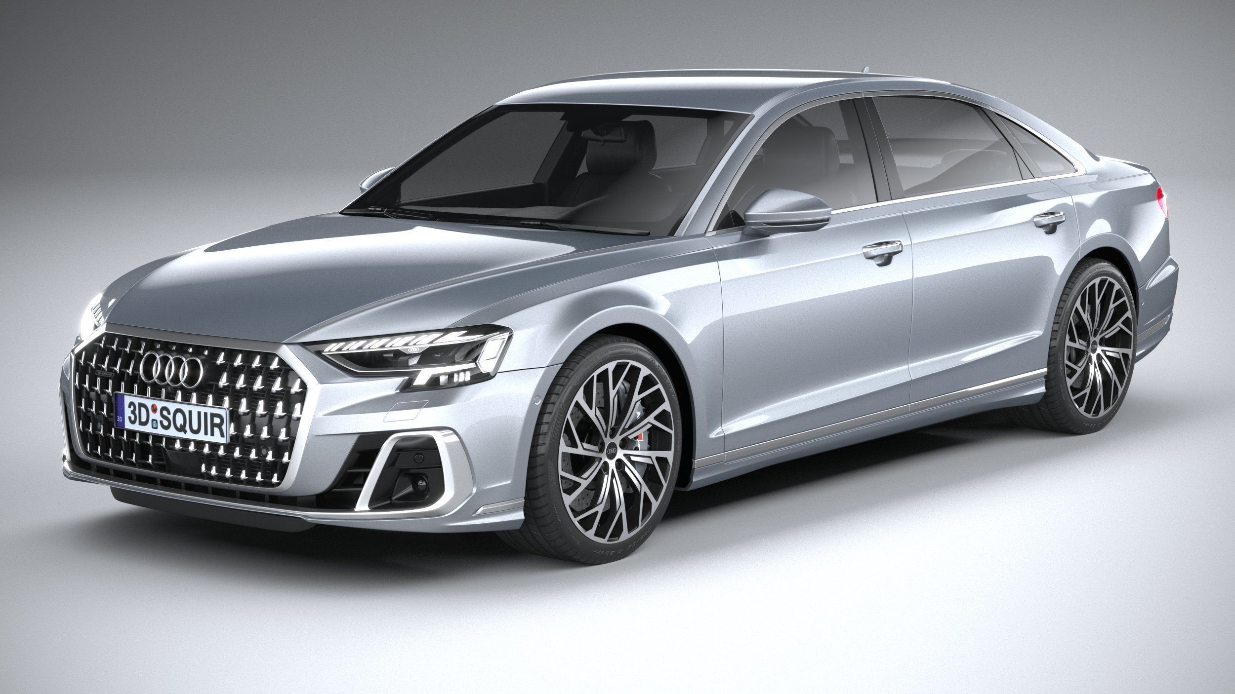 Audi A8L 2022 3D model_1
