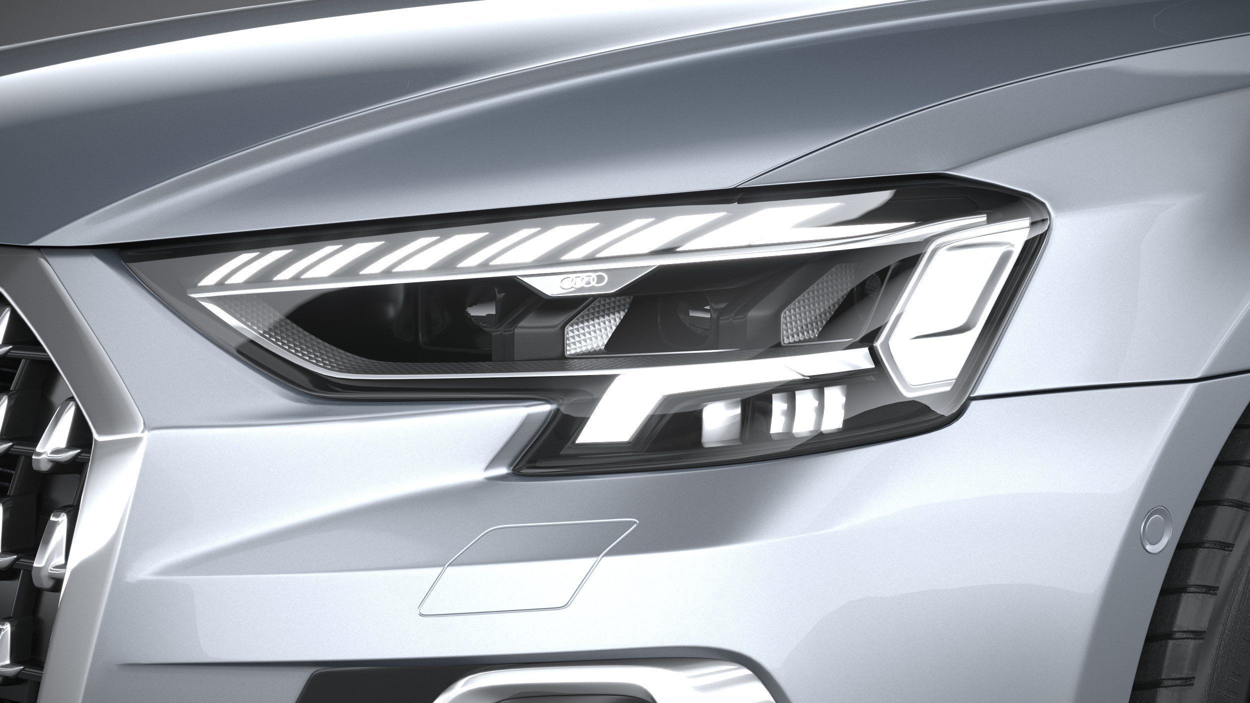 Audi A8L 2022 3D model_14