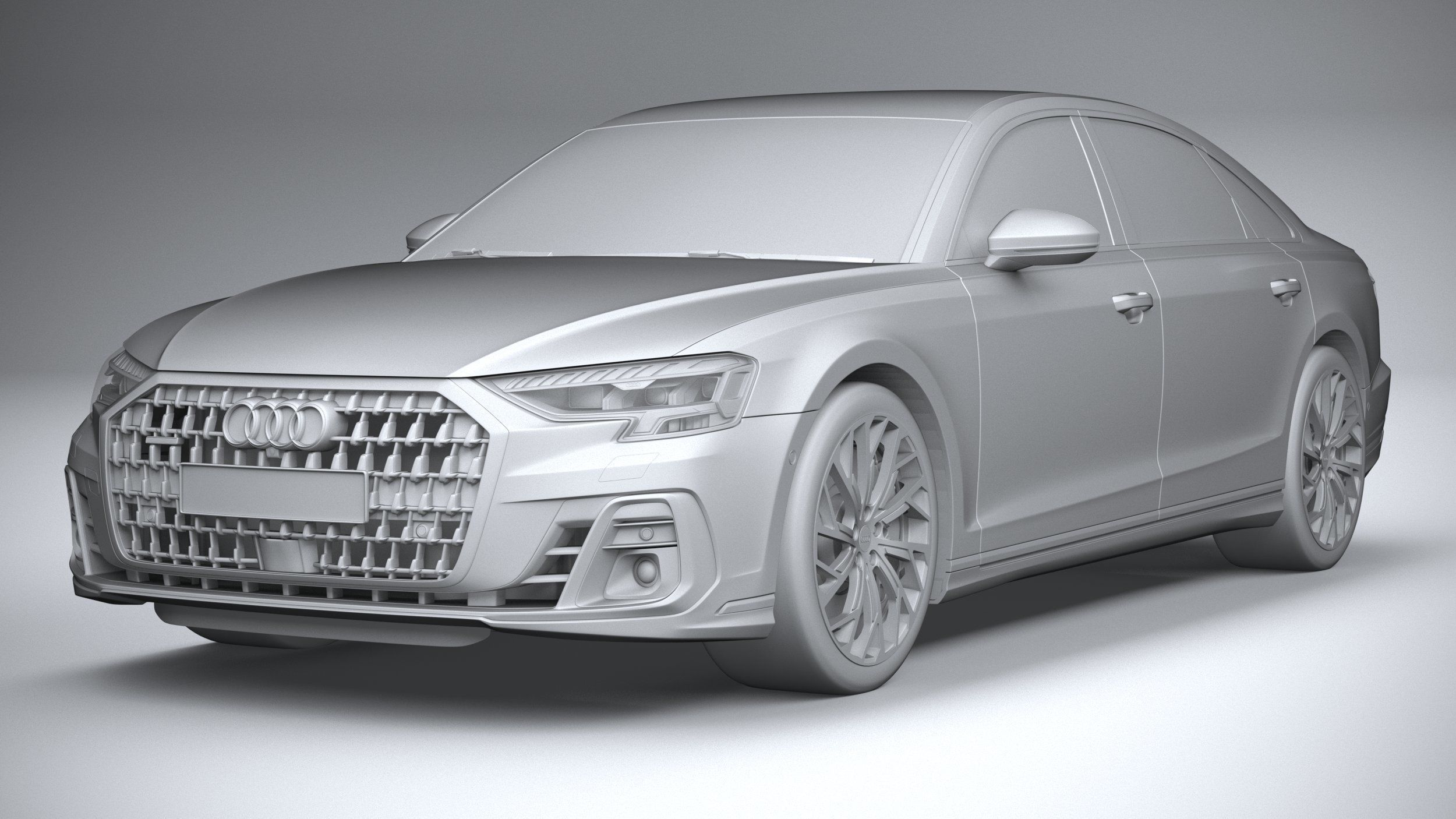 Audi A8L 2022 3D model_20