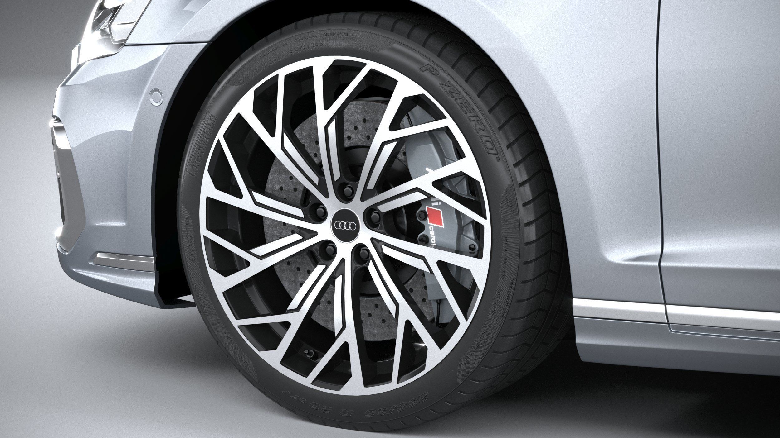 Audi A8L 2022 3D model_16