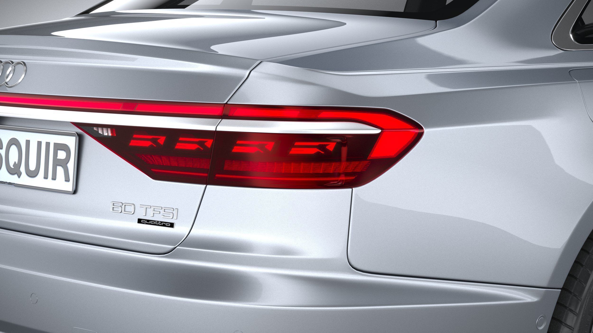 Audi A8L 2022 3D model_18