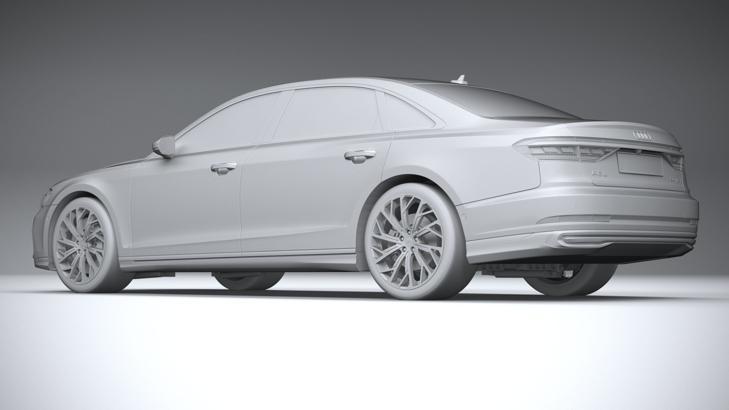 Audi A8L 2022 3D model_21