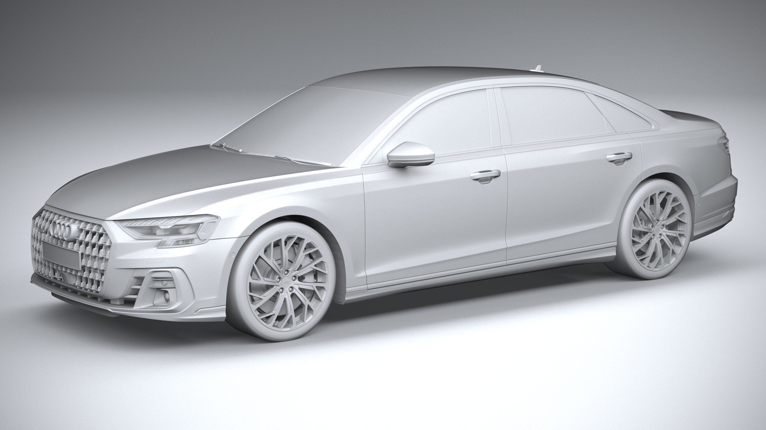 Audi A8L 2022 3D model_19