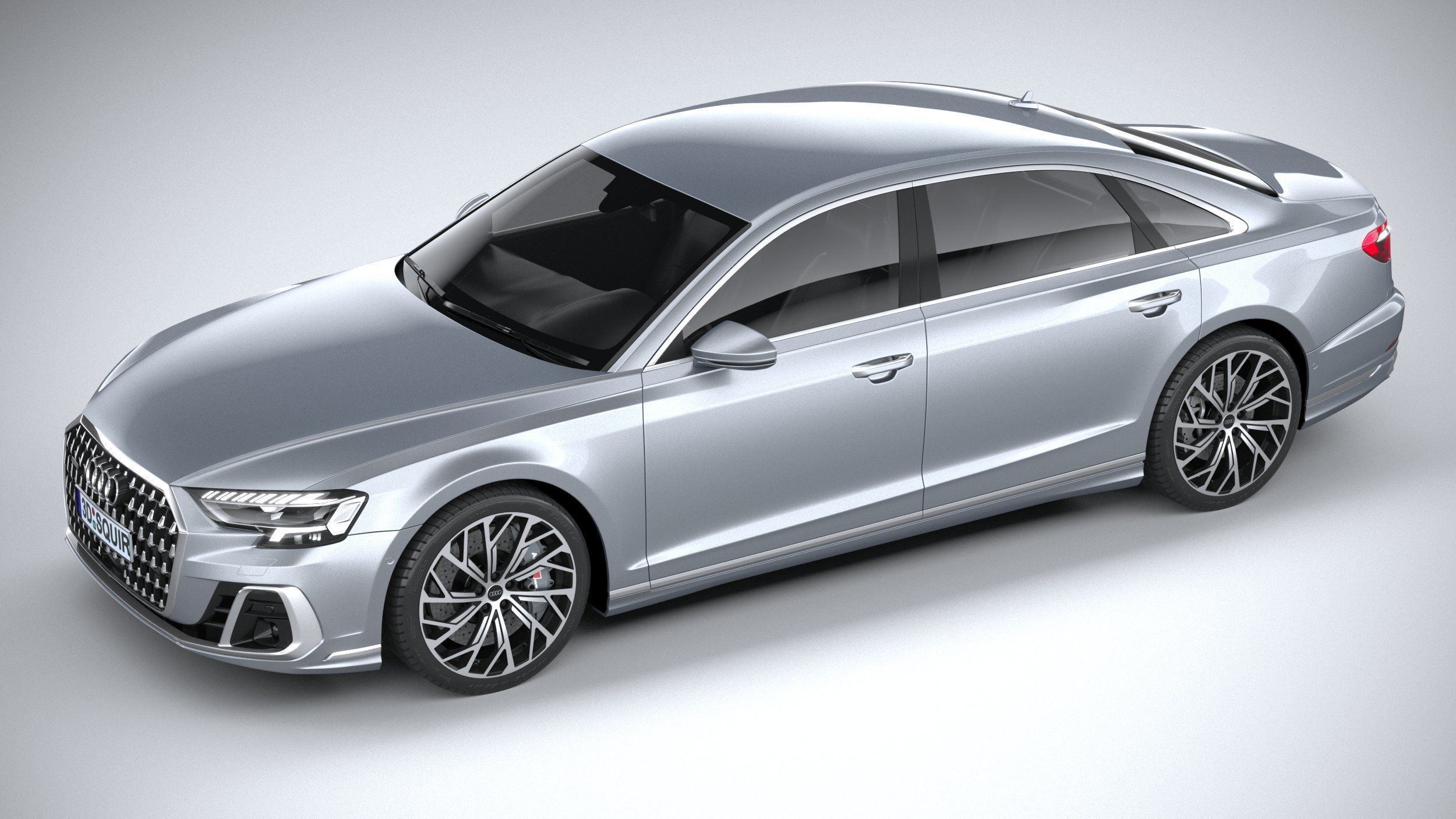 Audi A8L 2022 3D model_7