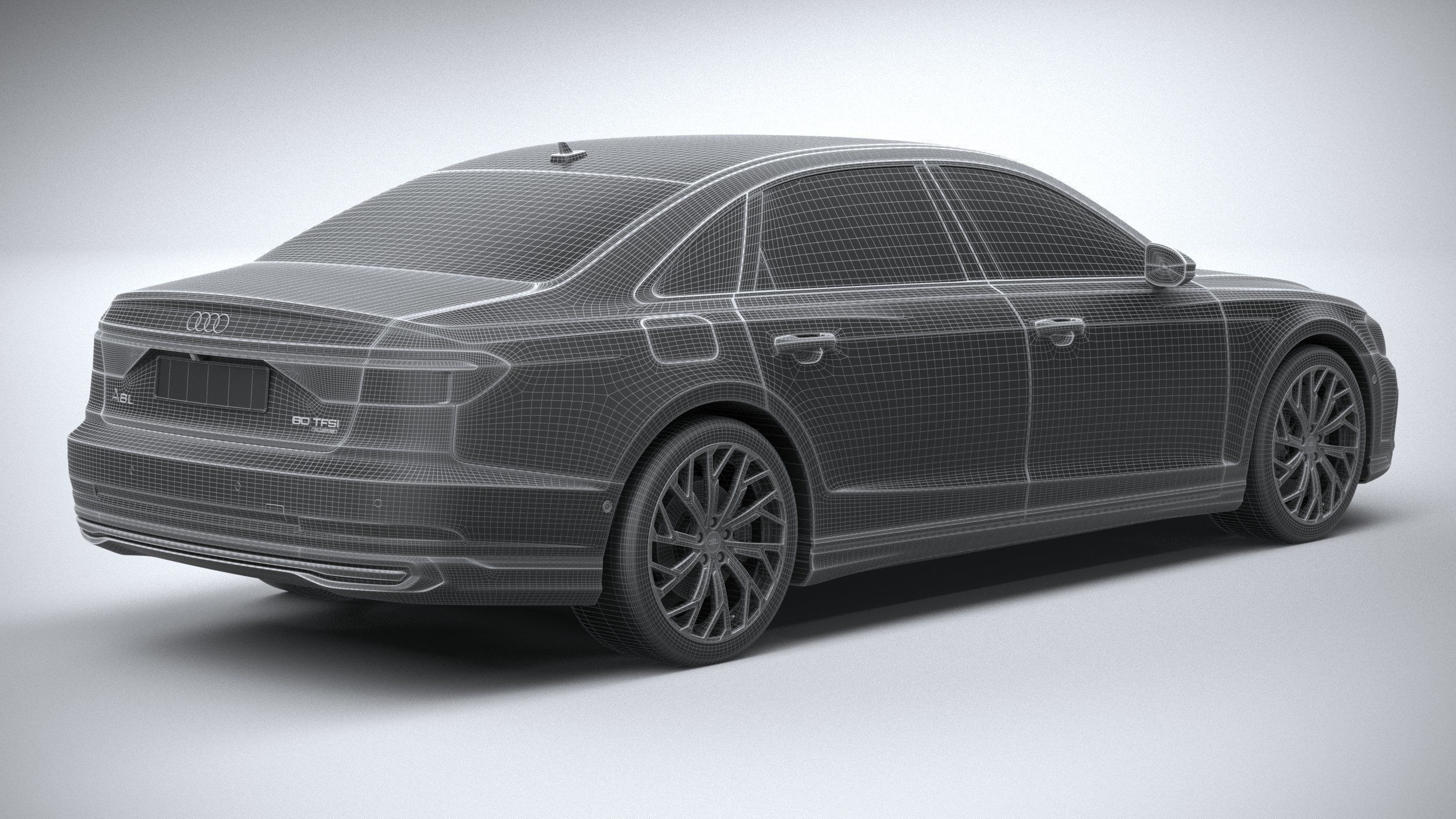 Audi A8L 2022 3D model_31