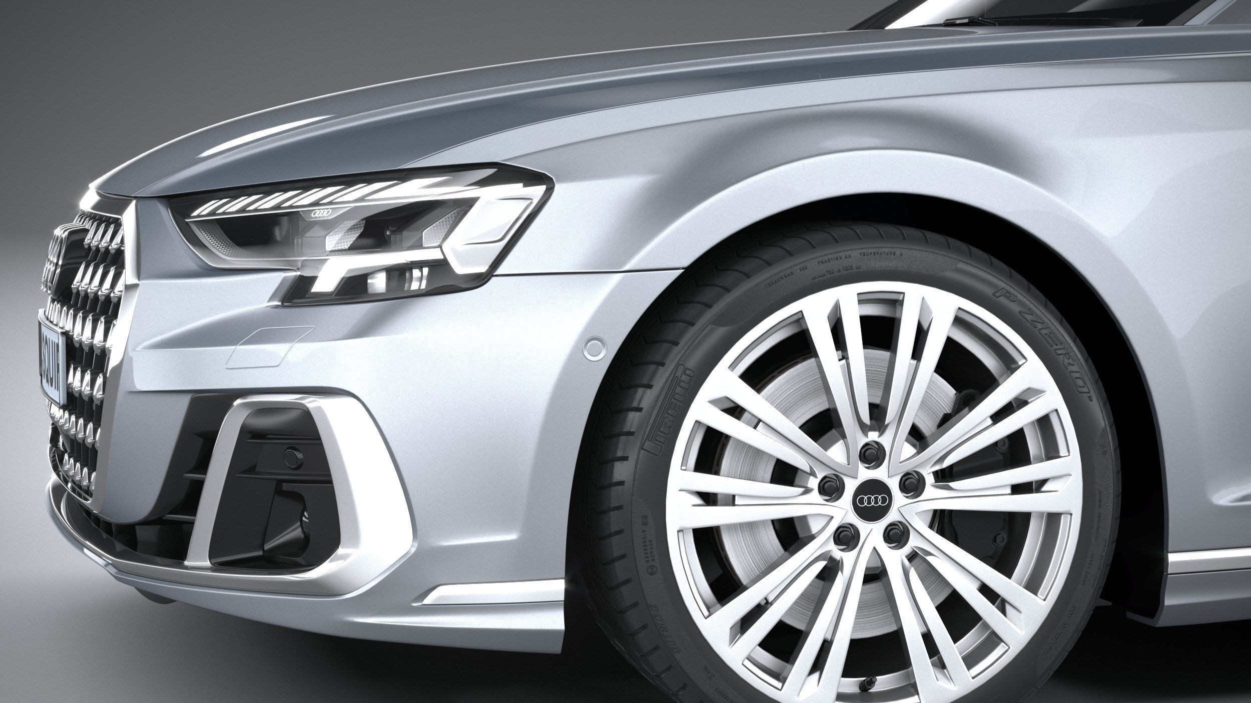 Audi A8L 2022 3D model_27
